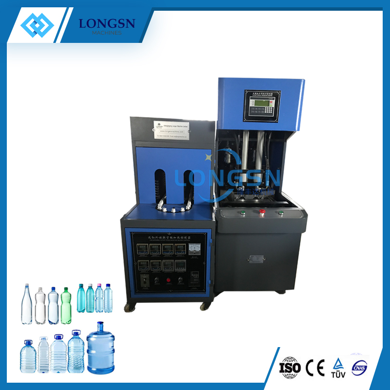 Semi automatic pet bottle stretch blow molding machine