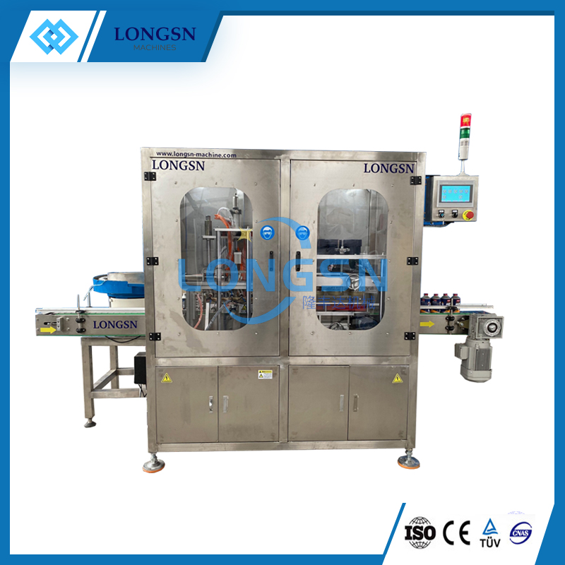 Automatic bottle screw capping sealing closing machine