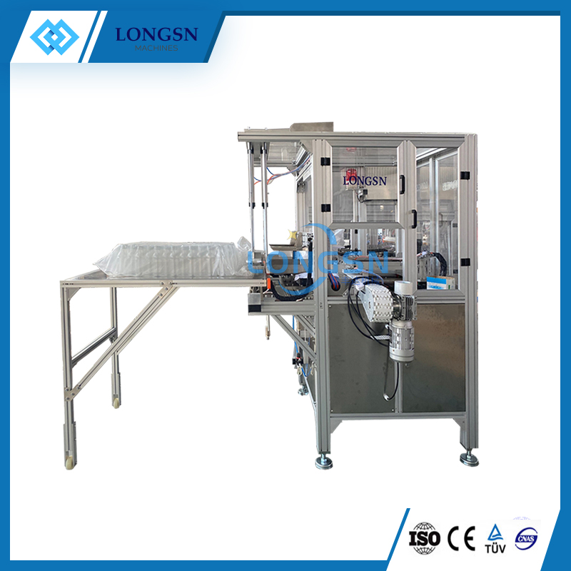 Automatic empty bottle bagging machine