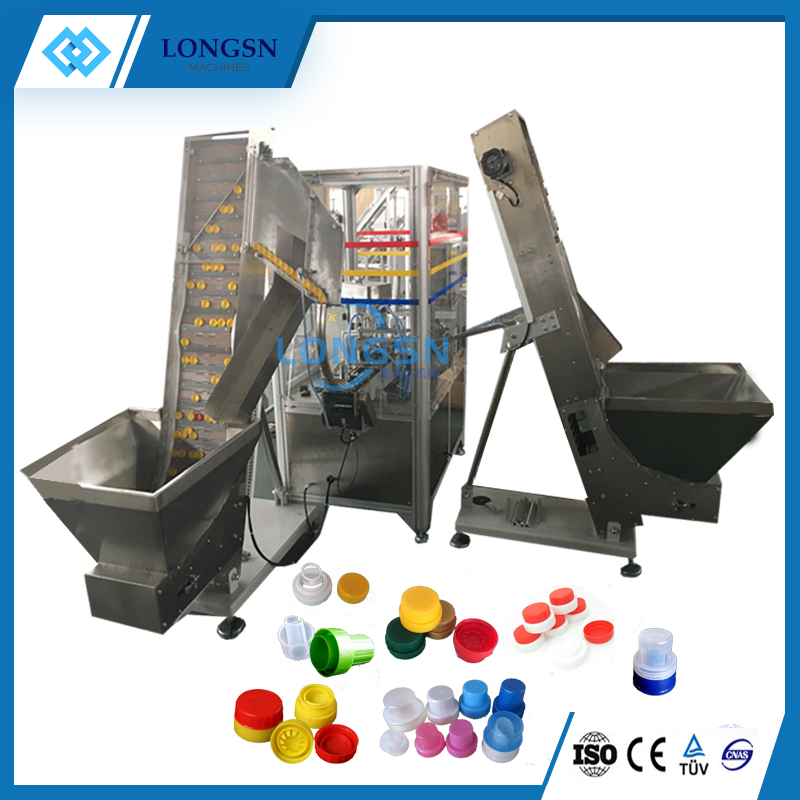 Automatic tower type cap assembly machine