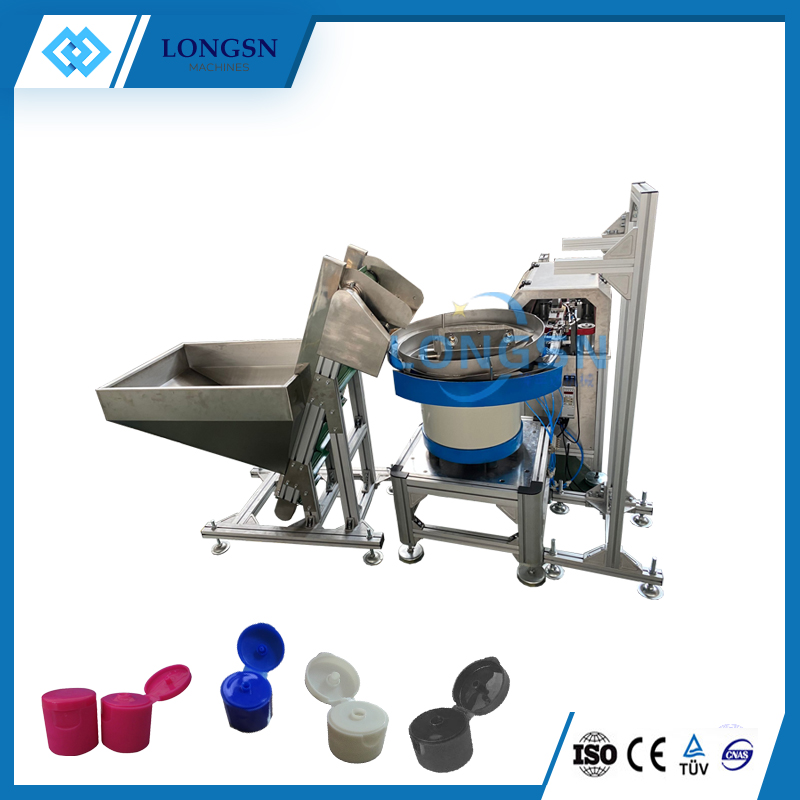 Top suppliers automated 28mm flip top caps closures closing folding machine
