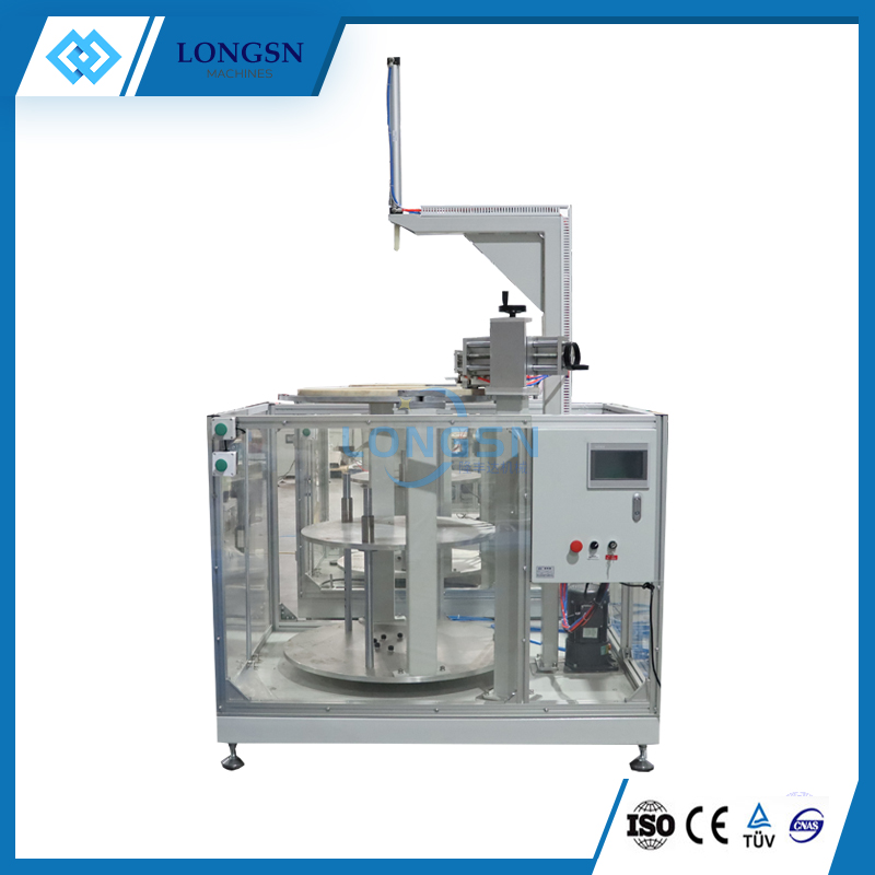 Fully automatic plastic hdpe barrel bucket mouth cutting cutter machine